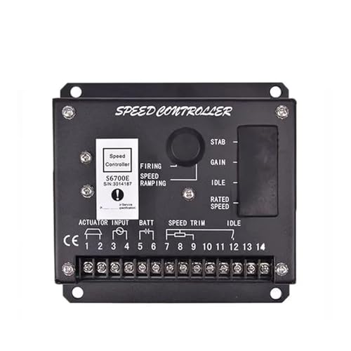 PKHDLYEU regulador de Velocidad de generador Controlador de Velocidad del Motor del generador S6700E Módulo de Control del actuador del regulador Panel del Motor Piezas del generador de energía