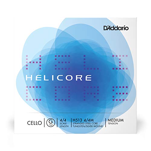 D'Addario ダダリオ チェロ弦 H513 4/4M Helicore Cello Strings / G-tungsten Silver