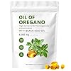 Oil of Oregano Softgels | 2 in 1 Formulated with Black Seed Oil, Oregano Oil Capsules | Non-GMO, Gluten-Free, 180 capsule (1)