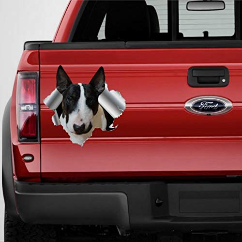 Autocollant en vinyle pour voiture Motif Bull Terrier