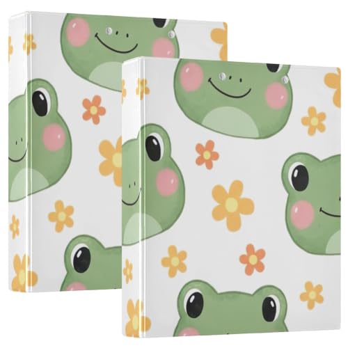 Classeur 3 anneaux 3,8 cm grenouille pour ne plus perdre vos feuilles de cours importantes