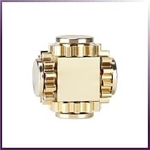 Brass Cube Gears Spinner. Fidget Spinner. Easy to Clean and Maintain. Easy to Carry. Anti-Stress & Anti-Anxiety. Increases Focus and Attention.