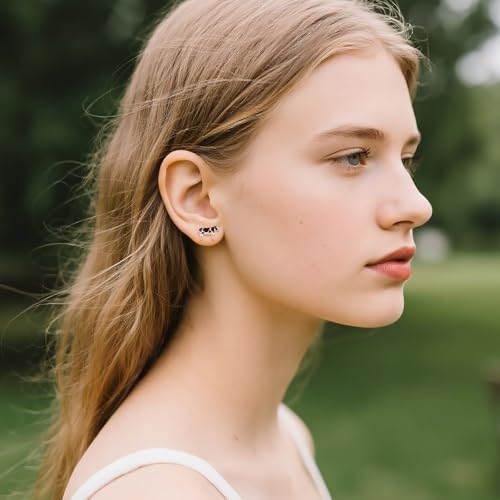 Boucles d'oreilles vache argent 925 YAFEINI pendantes - 3