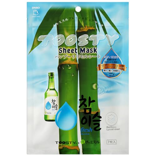 TOOSTY × チャミスル ピュアフレッシュ シートマスク 7枚入 | 保湿 竹由来成分 爽やかスキンケア 韓国コスメ 乾燥対策 美容マスク