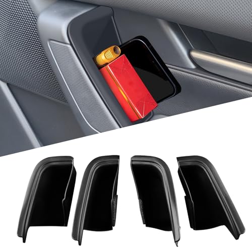 FDAIUN Door Storage Box for 2022-2025 Mazda CX60 2024-2025 Mazda CX70 CX80 CX90 Door Organizer Tray Door Slot Pockets Car Interior Protection Accessories 4Pcs
