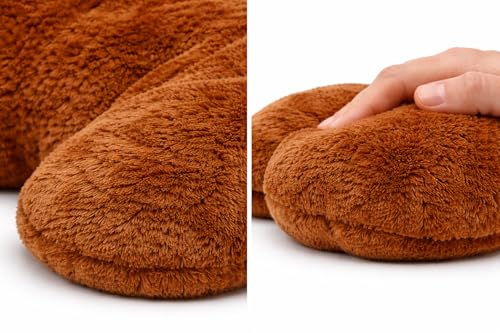 Image of Giant Sleeping Dog Soft Toy - 4 Feet Coffee Color | Super Soft Plush Slipping Dog Teddy for Girls, Kids & Gifting