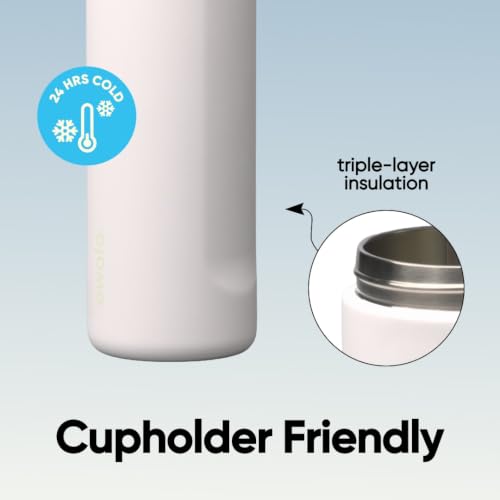 Image of Owala FreeSip Insulated Stainless Steel Water Bottle with Straw for Sports and Travel, BPA-Free, 24oz, Iced Breeze