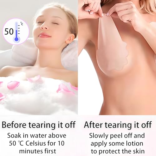 Boob Tape for Women,4 PCS Breast Lift Tape for Large Breasts,Boobytape Push Up for A-E Cup Beige3