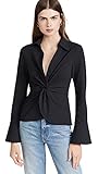 Cinq à Sept Womens McKenna Top Blouse, Black, XX-Small US