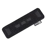 TOPTACPRO Tactical Chemlight Pen Holder Flashlight Battery Organizer Glow Stick Hook and Loop Panel for Tactical Vest Hanging Accessories (C:Black)