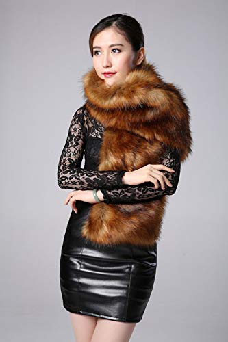 Women 2018 Faux fur Bridal Cape Wedding Scarves Shawl Stole for Winter2