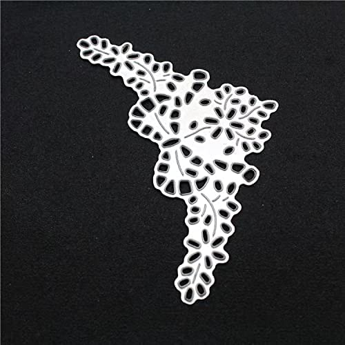 Lace Flower Dies for Card Making,Flower Corner Cutting Dies Cut Stencils for DIY Scrapbooking Photo Album Decorative Embossing Paper Dies for Card Making Templated+Cute Brooch Pin - Image 3
