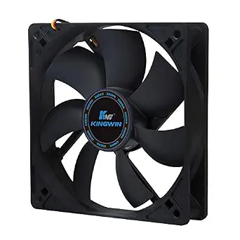 Kingwin 120mm Silent Fan for PC Cases, CPU Coolers, Mining Rigs