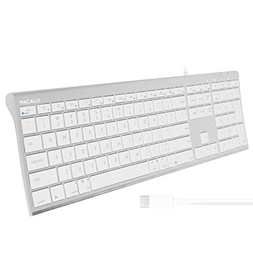 Macally USB C Mouse and an Ultra Slim USB C Keyboard, Excellent New MacBook Accessories