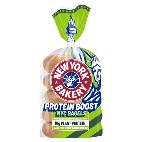 New York Bakery Co Health & Wellness Bagels Protein Pack of 5