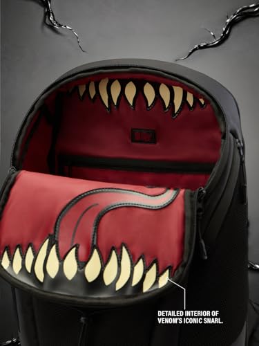 Image of The Souled Store Venom: Lethal Backpacks | High-Performance Urban Tech Bag | Water-Resistant Multi-Pocket Laptop Rucksack for Men & Women | Durable & Stylish Travel Backpack