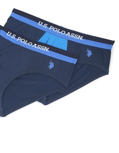 Image of U.S. Polo ASSN. Mens OEB02 Elasticized Waist Underwear Briefs - Pack of 2