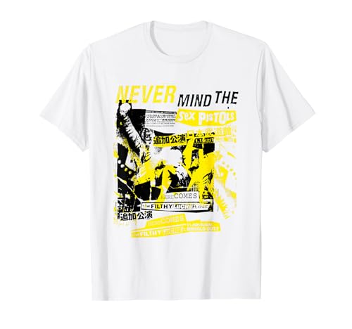 Sex Pistols Official Classic Japan Tour Amarillo Camiseta