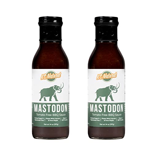 KC Natural - Mastodon Paleo AIP BBQ Sauce 14oz, (2