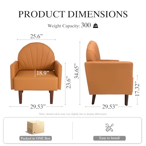 Sillón Espalda Capitoné Terciopelo Naranja oscuro miniatura 2