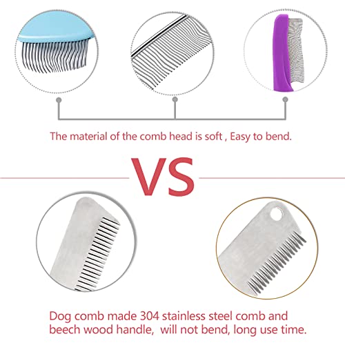 Pet Hair Removal Comb for Dogs,Stripping Knife for Dog & Cat Long Hair Cat Hair Removal Comb,Pluck Excess Undercoat… - Image 4