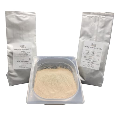 Lievito madre ATTIVO essiccato in polvere da 1kg (2x500g). Specifico per Pizza e panificati di ogni tipo.