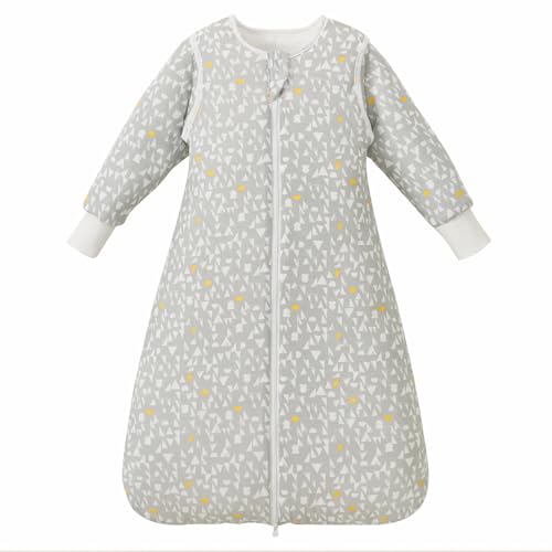 Image of 3.5 TOG Super Soft Winter Sleep Sack, 100% Cotton Thick Warm Baby Wearable Blanket for 0-6 Months, Graphic, Size S