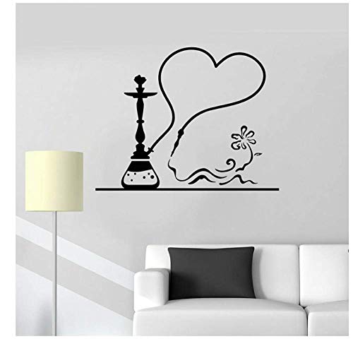 Cafe Lounge Zimmer Wanddekoration Aufkleber Shisha Rauch Shisha Bar Aufkleber Wandbild Aufkleber Schlafzimmer 73X57Cm