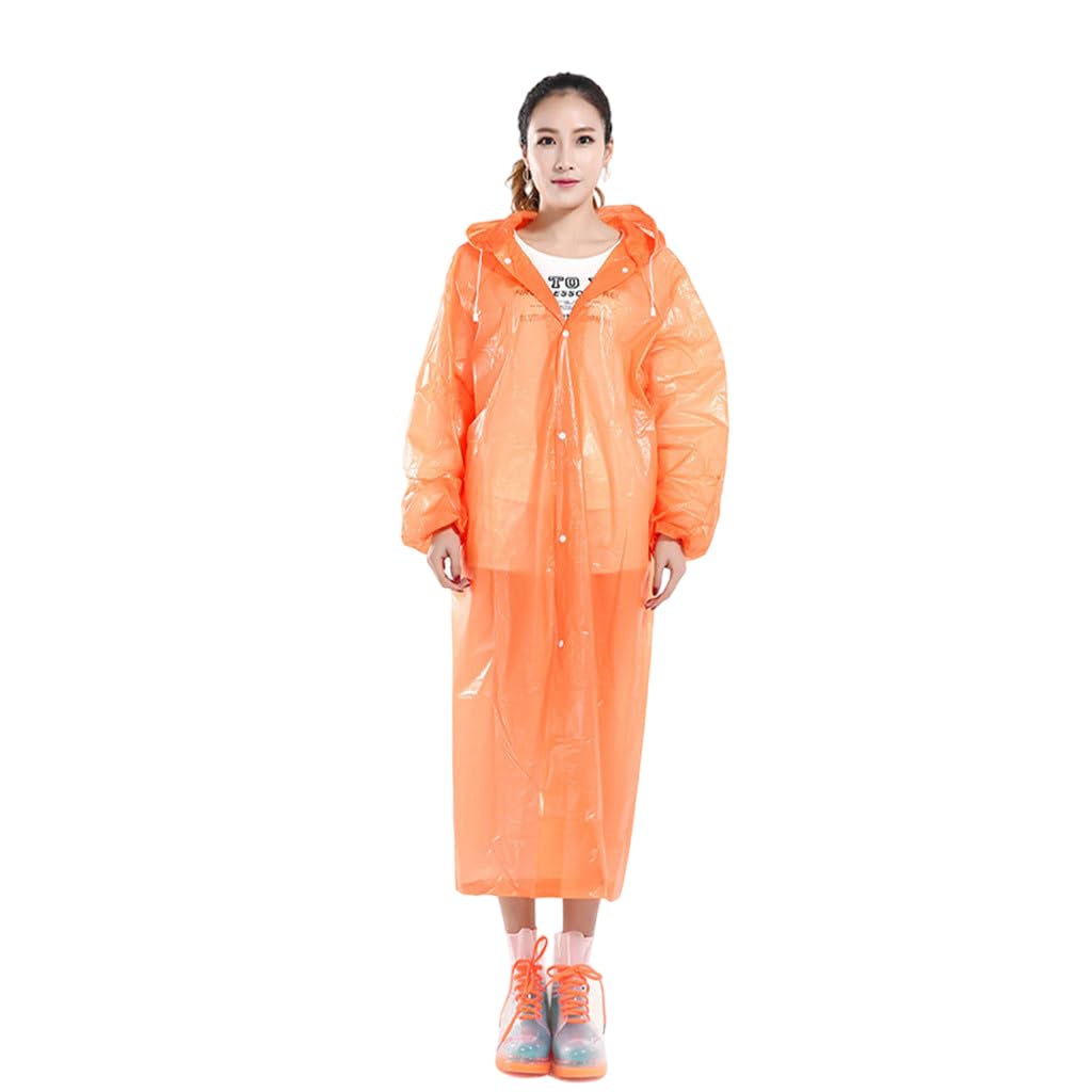 f s firmed string FIRMED STRING RAINCOAT FOR WOMEN-TRANSPARENT WATERPROOF REUSEABLE RAINWEAR WITH FUNCTIONAL POCKETS |ADJUSTABLE HOOD | CARRYING POUCH|-picture-13