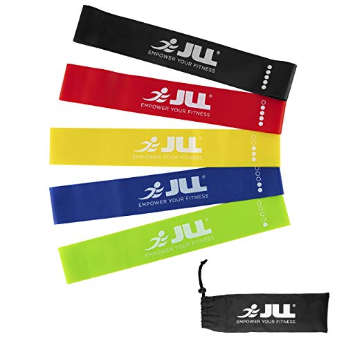JLL Resistance Bands Set, Green, Blue, Yellow, Red & Black