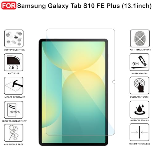Image of CEDO Samsung Tab S10 Fe Plus (13.1 inch) Tempered Glass | Screen Protector Clear Tempered Glass for Samsung Tab S10 Fe Plus (13.1 inch)