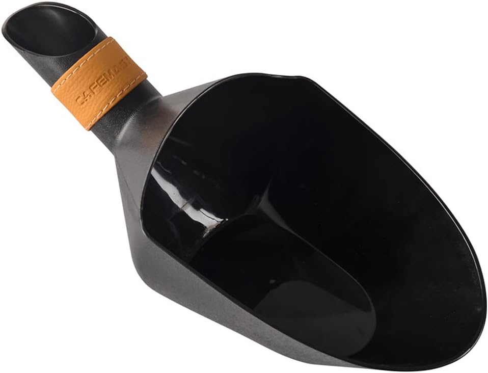 CAFEMASY Coffee Bean Filling Shovel Scoop with Funnel Design ABS Plastic Coffee Bean Measuring Scoop (Small-1KG)