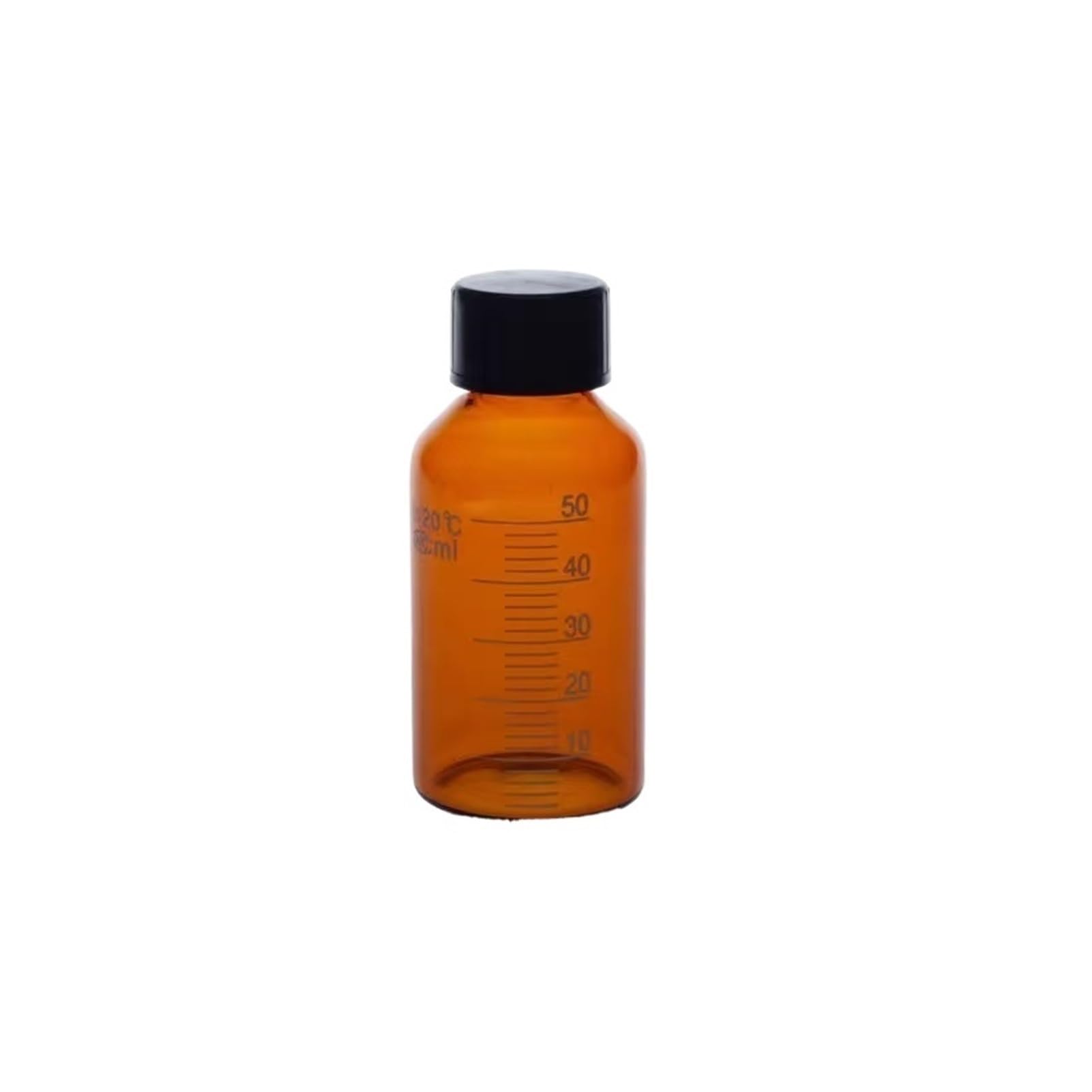 Botellas de vidrio transparentes, Frasco de reactivo de vidrio de borosilicato redondo graduado de 5 ml a 1000 ml, viales de muestra de color marrón transparente(150ml 2pcs)