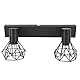 Haofy LED-Deckenschienenleuchte, E14-Schienenleuchte, Lampenfassung, Verstellbares 2-Kopf-Vintage-Tracking-Licht-Set für Zuhause, Küche, Schlafzimmer, Wohnzimmer