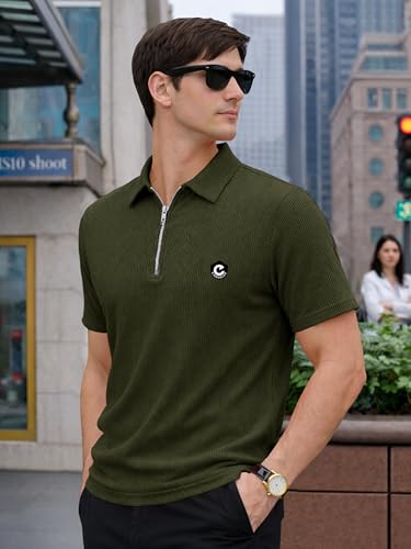 Image of Noble Monk Men's Regular Fit Polo T Shirt |Half Sleeves |Collar Tshirts | Casual T-Shirt