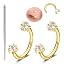 C2-1pair star -gold