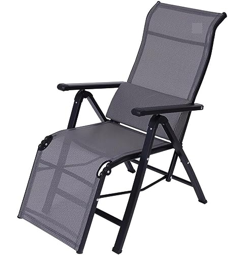 JYARZ Tumbona Sillas Plegables Balcón, Patio, Sillón, Silla Plegable, Descanso para El Almuerzo, Asiento, para Adultos, Playa, Transpirable, Tumbona Jardin Exterior