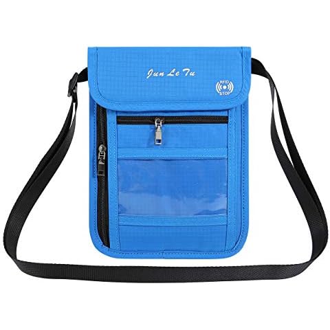 ACBungji Brustbeutel RFID Blocker Schutzhülle Reise Brusttasche wasserdicht umhängetasche Brieftasche Organizer Cover