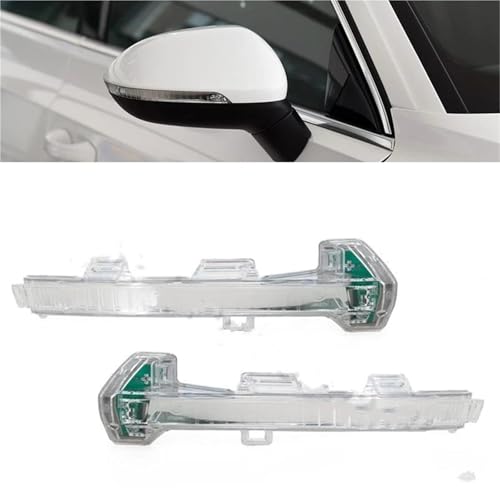 Intermitente de espejo retrovisor lateral LED con acabado premium para Passat B8 2
