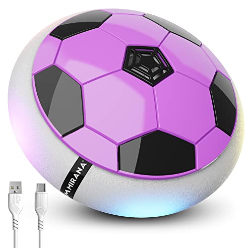 Image of Mirana B-Type USB Rechargeable Battery Powered Hover Football Indoor Floating Hoverball Soccer | Air Football Smart | Original Made in India Fun Toy for Boys and Kids (Magenta)