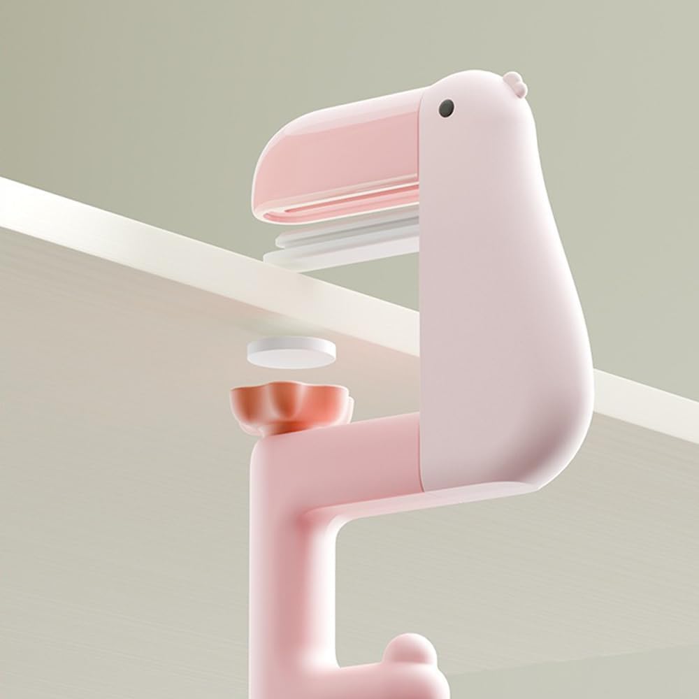 2 Crochets à Sac Mignon Canard – Pour Table Ou Bureau – Pivotants, Pliables – Blanc, Rose, Noir – Installation Facile