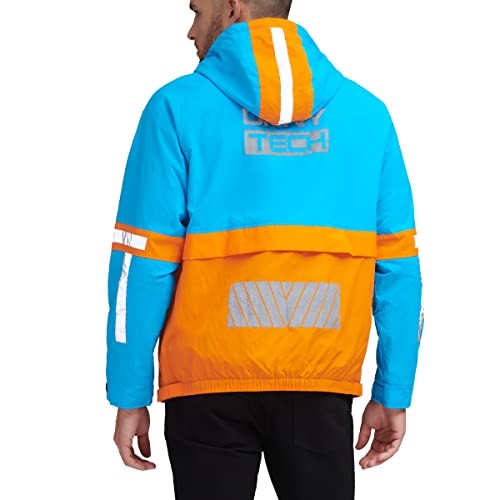 Image of DKNY mens Dkny Men's Taslan Performance Hoody With Reflective Detail