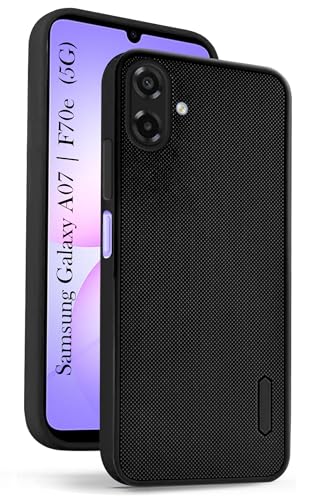 Image of Jkobi Rubberised Back Cover Case for Samsung Galaxy A07 5G | F70e 5G (Textured Grip Design | Micro-Fiber Cloth Inside | Slim and Light Weight | Soft Touch and Feel)