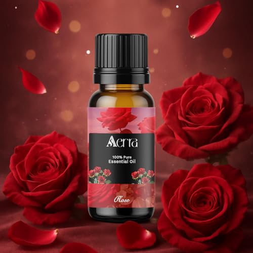 Image of Aerra Serenity Duo - Lavender & Rose Essential Oil Combo (2 x 15ml) - Pure Aroma Oils for Diffuser, Puja, DIY - Vegan