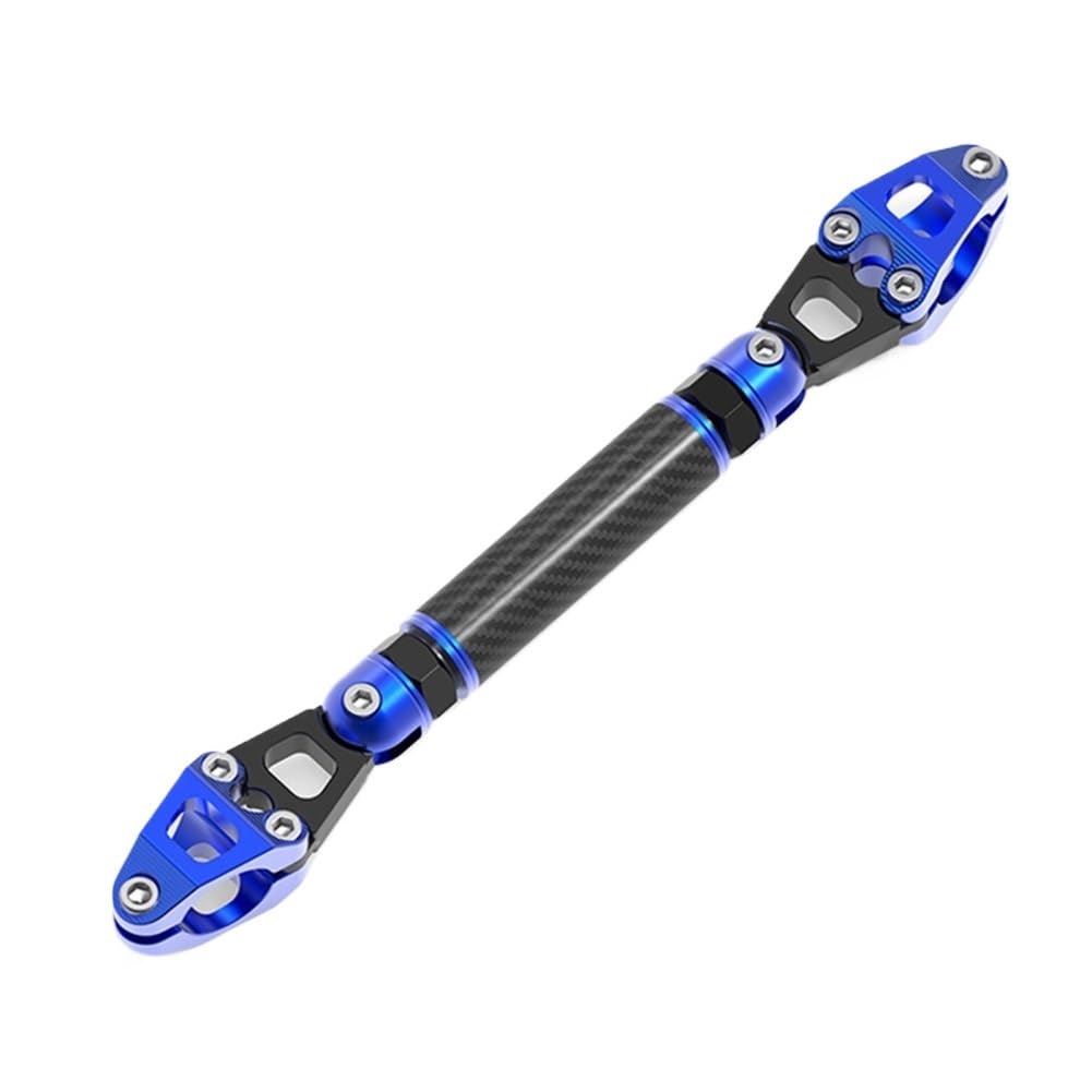 Barre D'éQuilibre De Moto Barre d'équilibre de moto en alliage d'aluminium, barre transversale de poignée renforcée, extension de guidon de niveau 22mm universel Moto Guidon Barre Transversale(Blue)
