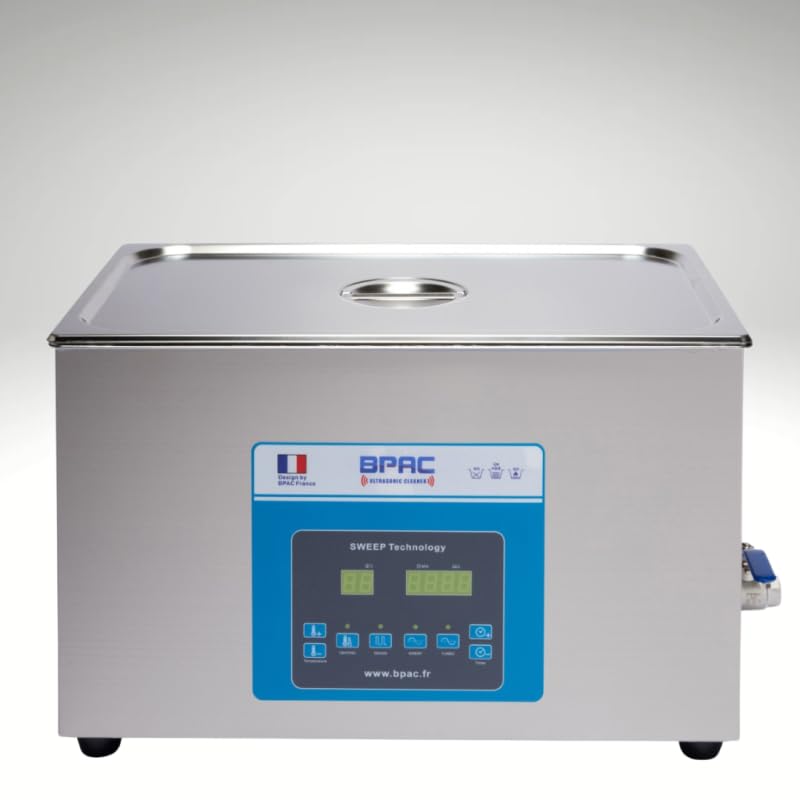 BPAC - Limpiador ultrasónico Pro con depósito de 20 litros - Turbo + Sweep + Degas - Limpiador ultrasónico de potencia 480 W - Dispositivo ultrasónico profesional - Marca francesa