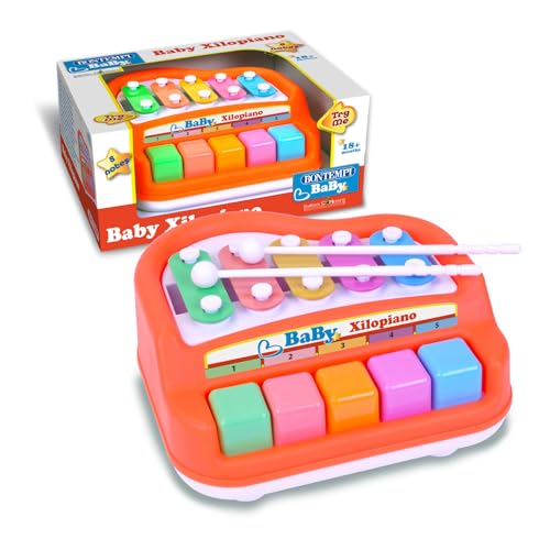 Bontempi | MiniHarmony: Xilopianer mit 5 Noten für eine sanfte und harmonische musikalische Erkundung, 175x170x70 mm