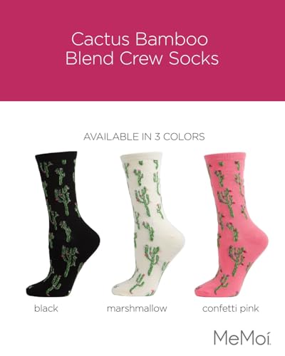 Image of MeMoi Cactus Rayan Blend Crew Socks