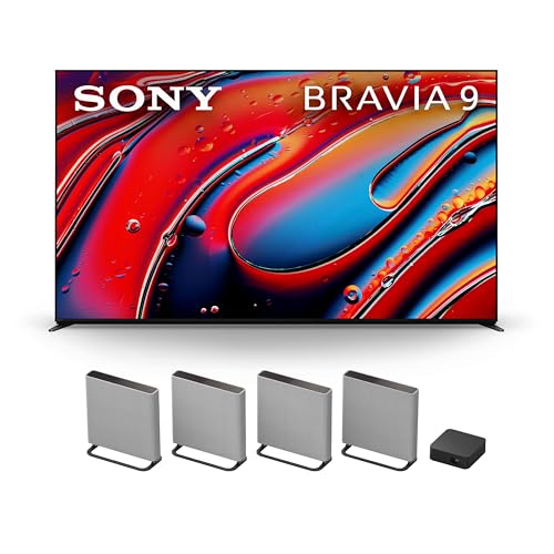 Sony 65 Inch Mini LED QLED 4K Ultra HD TV BRAVIA 9 Smart Google TV with Dolby Vision HDR and Exclusive Features for PlayStation 5 (K-65XR90), 2024 Model BRAVIA Theater Quad