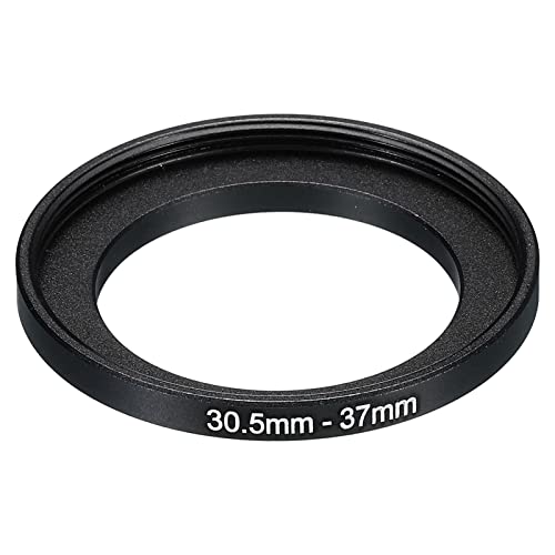 PATIKIL 30.5mm-37mm Metal Step Up Ring, Camera Lens Filter Adapter Ring Aluminum Filter Adapter Ring for Camera Lenses Hood Black